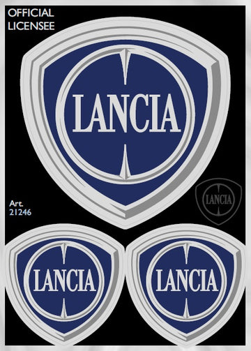 Lancia Adesivi Chrome Tabs 94X131mm 3 SCUDETTI